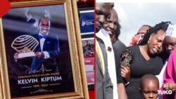 Kelvin Kiptum's Widow Breaks Down During Burial of Beloved Husband in Emotional Snaps