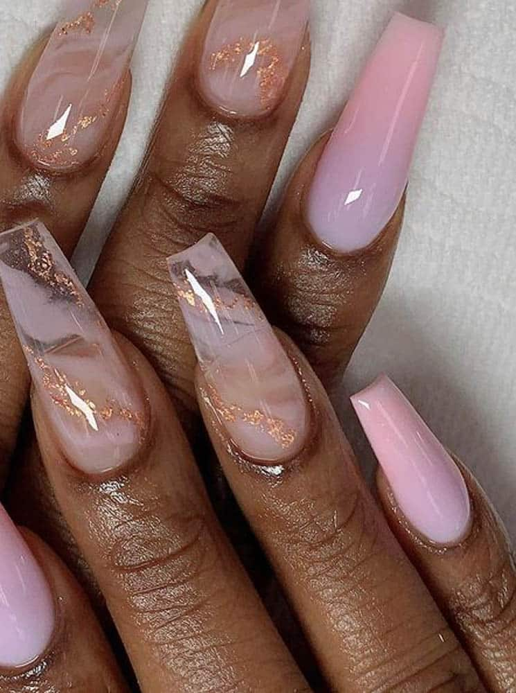 Ombre deals coffin nails