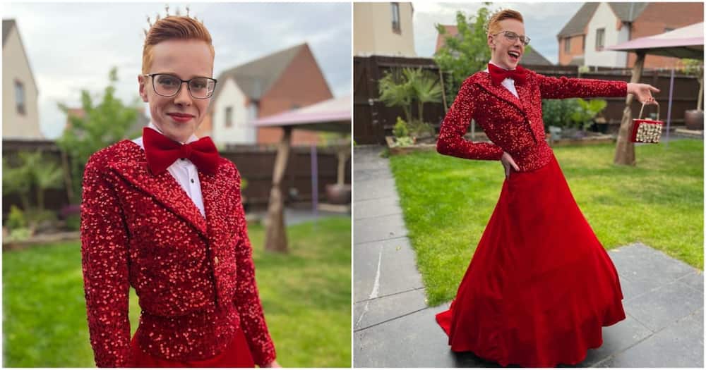 British Boy Goes Viral After Mum Shares His Photos Wearing Red Skirt.