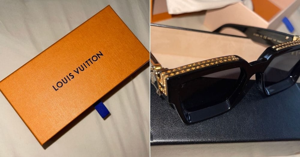 A woman was gifted Louis Vuitton glasses