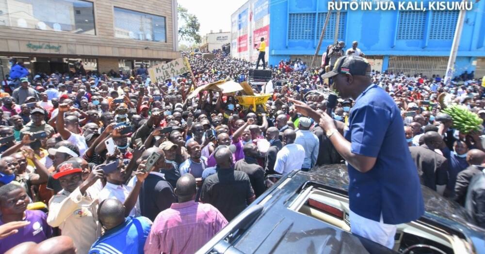 William Samoei Ruto in Kisumu.