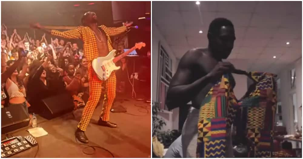 Sauti Sol's Fancy Fingers' Trousers Ripped.