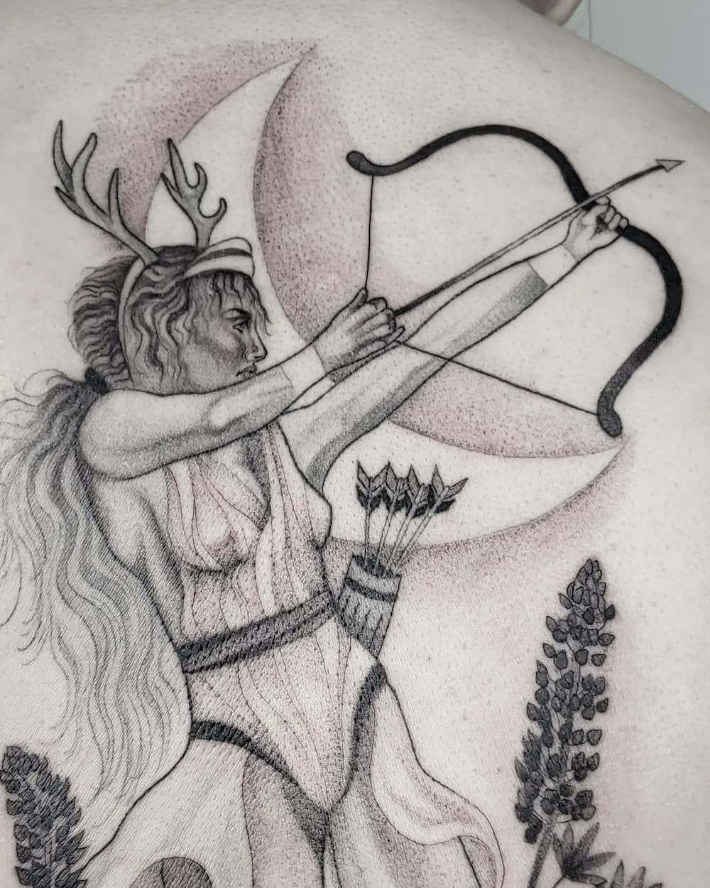 feminine greek goddess tattoos
