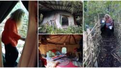 Woman Shows Off Tiny Hut Made of Mud She's Lived in For 20 Years with No Electricity, Internet