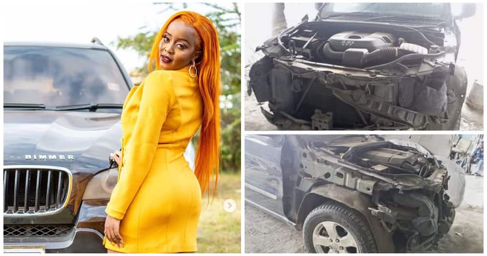 Nadia Mukami's employee crashed a client's car.