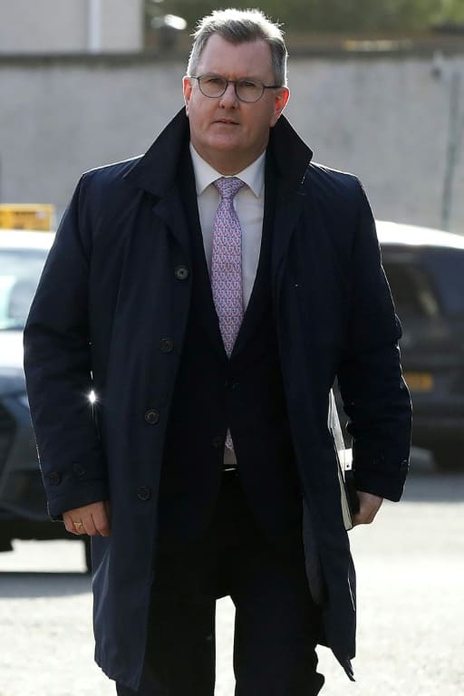 Democratic Unionist Party (DUP) leader Jeffrey Donaldson said a deal was not imminent