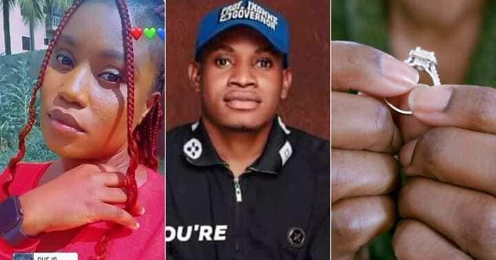 Lady calls out man after wearing engagement ring for 10 years