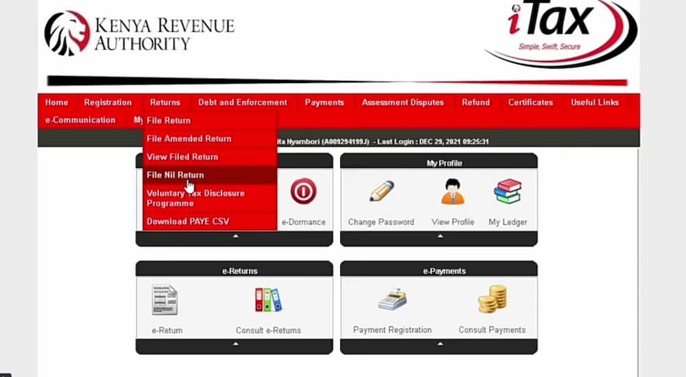 how to file kra returns using a phone