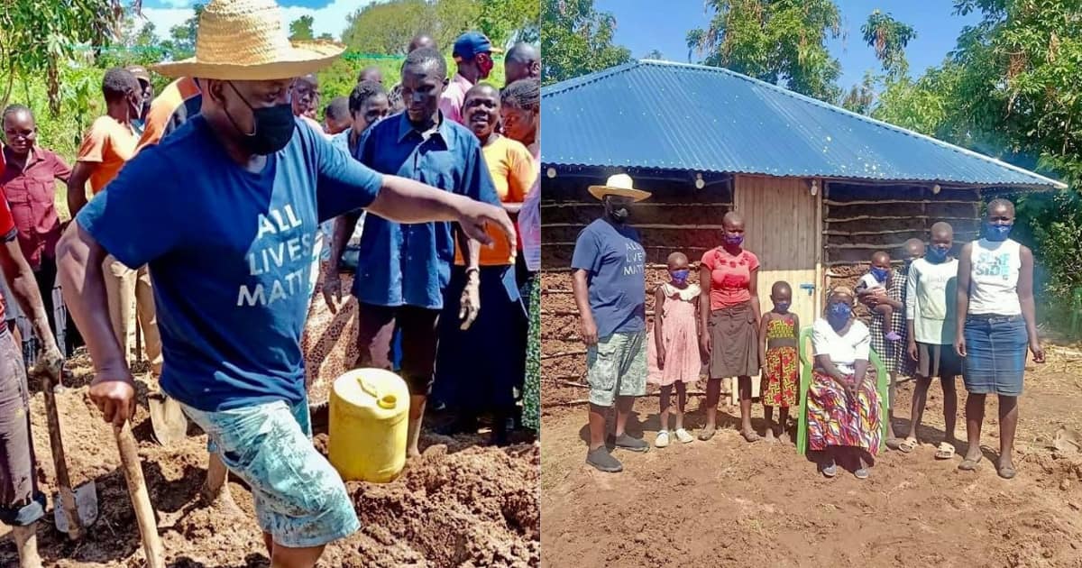 MP Otiende Amollo Upgrades Elderly Woman's House with New Walls, Mabati ...