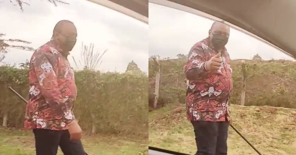 Video ya Rais Uhuru akipunga hewa shambani bila walinzi yachangamsha mtandao