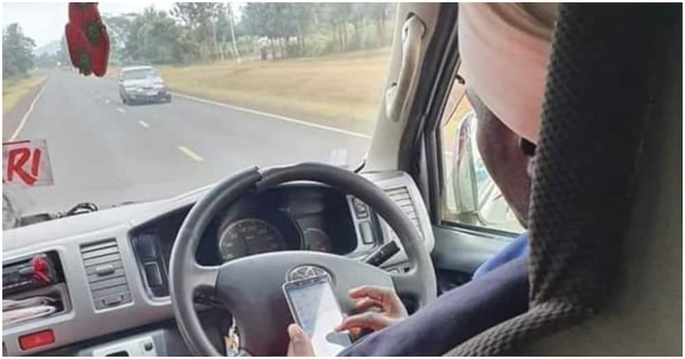NTSA suspends driving licence of 2NK driver capture texting while doing 80km/h