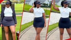 Bahati's Baby Mama Yvette Shows Off Hourglass Figure After Stepping out In Short Dress During Vacation