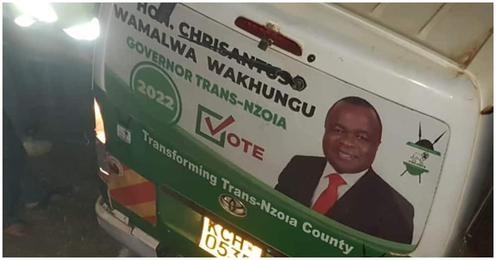 Chris Wamalwa's vehicle.