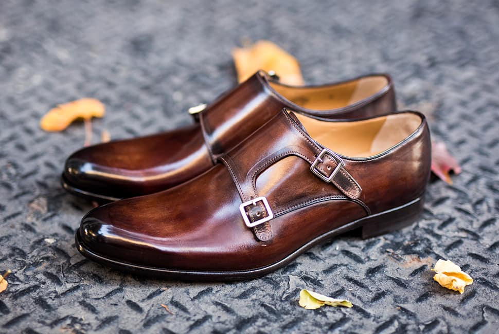 paul evans double monk strap