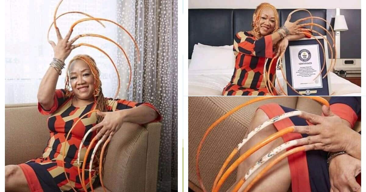 Woman wins award for world's longest nails grown over 23 years 