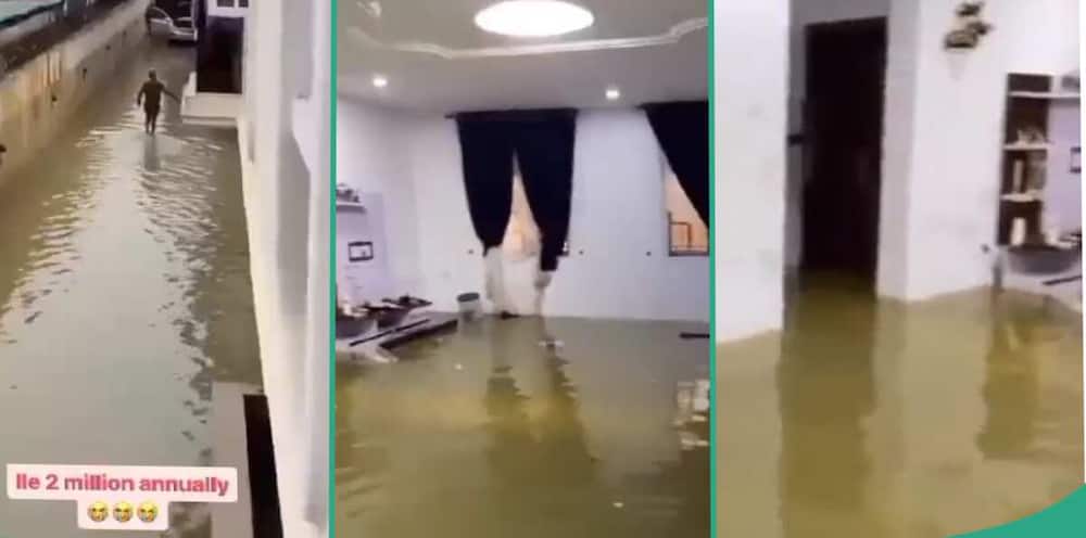 Flooded apartment.