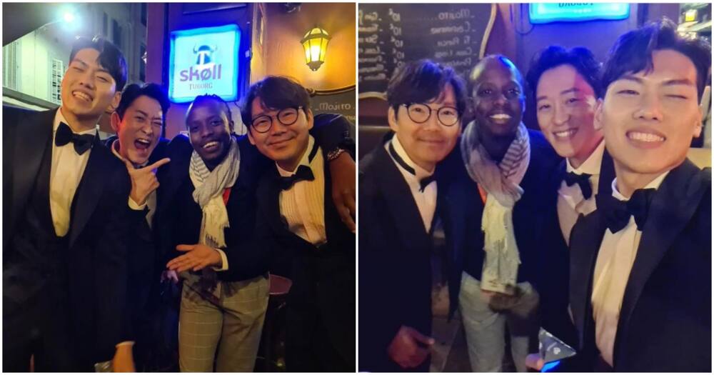 Millionaire TV Producer Eugene Mbugua Hangs out with Squid Game Actors While in France.