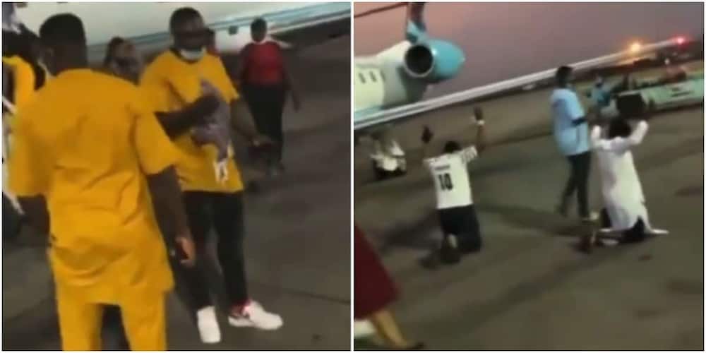 Video shows passenger thanking God for life as flight from Abuja to Port Harcourt almost ended in tears