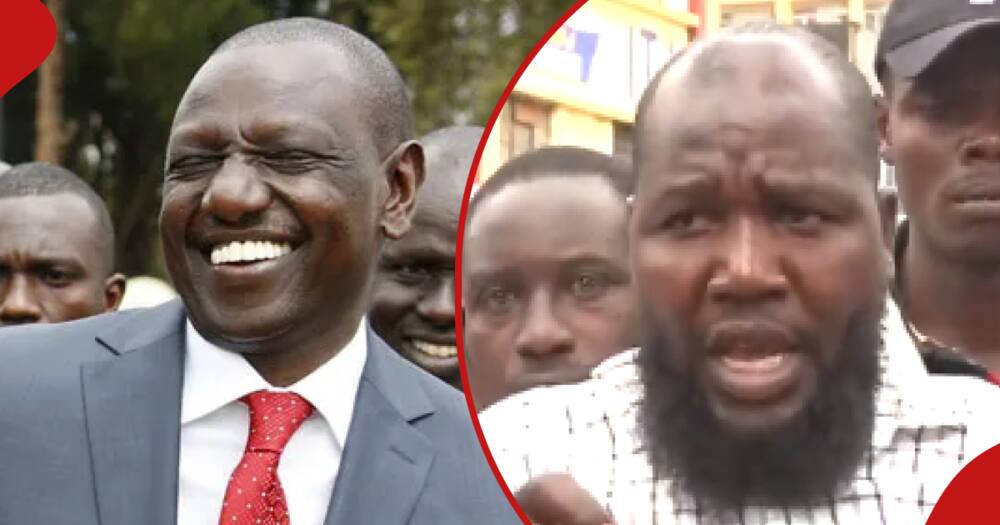 Ruto and his supporter.