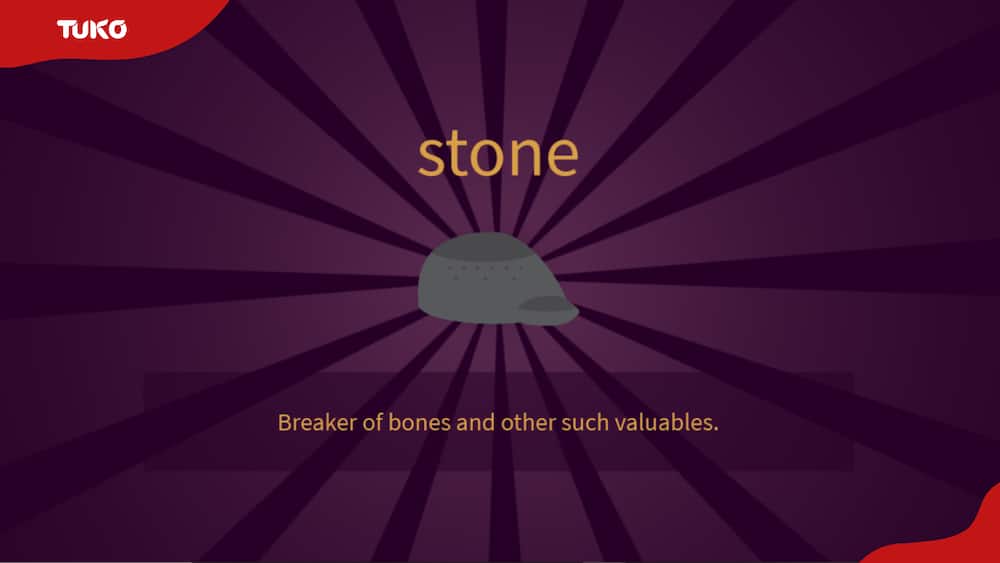 A screenshot of the 'stone' item in Little Alchemy 2.