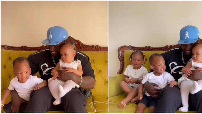 Khaligraph Jones' Wife Shares Lovely Video of Him with Kids at Their Beautiful Home: "Happy Birthday Daddy"