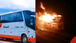 ENA Coach: Migori Bound Bus with 48 Passengers on Board Bursts into Flames