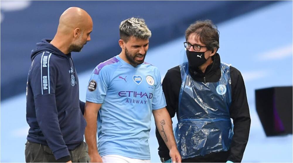 Pep Guardiola: City boss fears Aguero could be ruled out for rest of the season