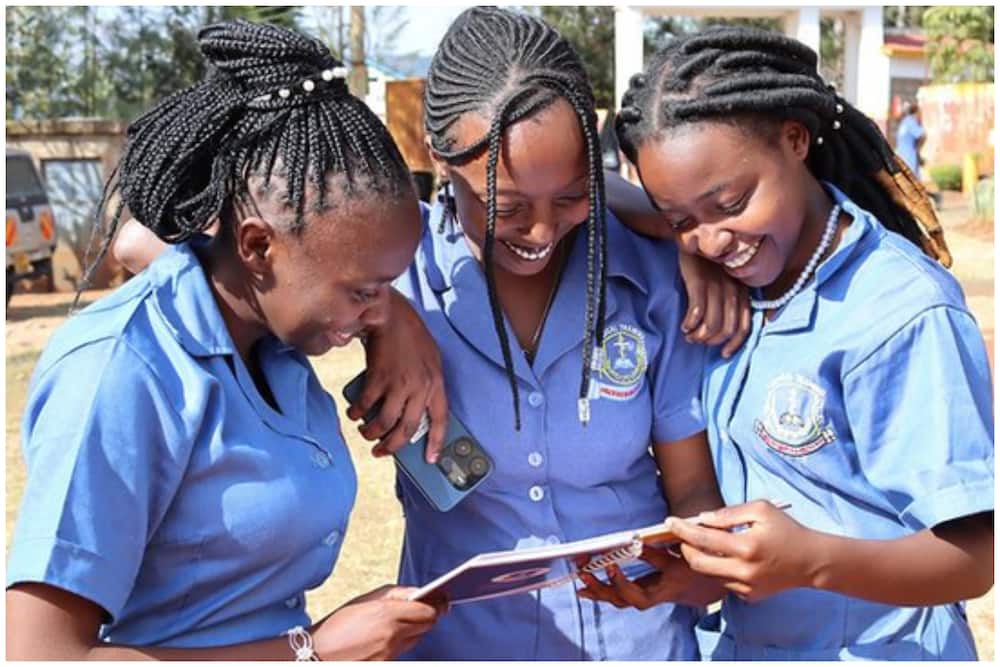Female students at Kenya Medical Training Institute