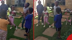 Kevin Bahati's Children Dance in Backyard with Househelp Irene's Kid after Blackout: "Watakua TV"