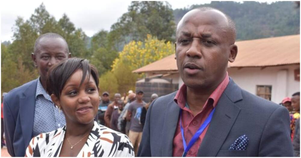 Mutula Kilonzo: Photo of Makueni Senator's Wife Giving Him Romantic Glance During Polls Sparks Reactions.