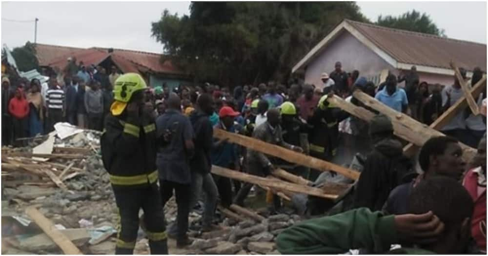 Classroom collapses with pupils inside at Precious Talent School in Nairobi