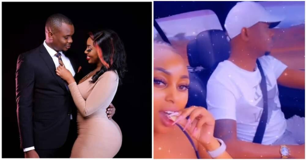 Amber Ray, Lover Kennedy Rapudo Share Loved up Snaps as They Leave Cold Nairobi for Vacation.