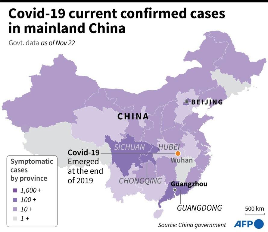Covid-19 current confirmed cases in mainland