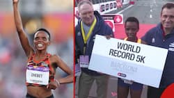 Kenya's Athlete Beatrice Chebet Breaks Women's World 5km Record in Barcelona