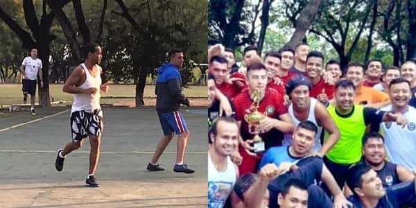 Ronaldinho bags goals and assists as he wins new trophy in Paraguay prison