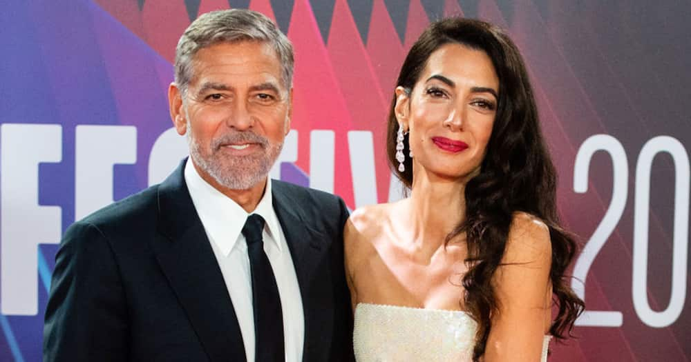 Actor George Clooney and his wife Amal.