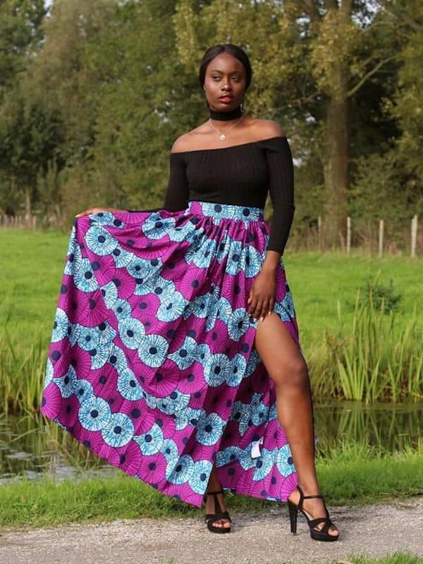 Maxi ankara hot sale skirts