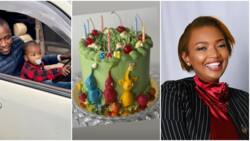 Karen Nyamu Gifts Son with Samidoh Huge Cake as He Turns 2 Years