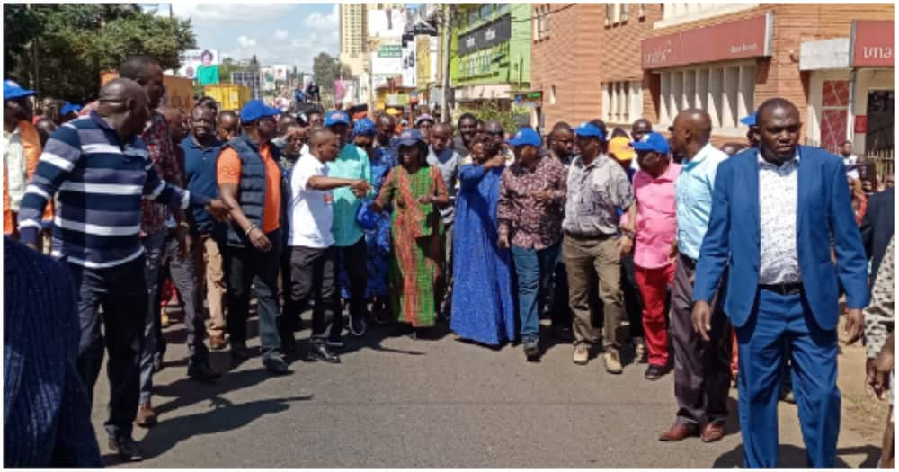 Azimio leaders campaigning in Eldoret. Photo: Mac Otani.