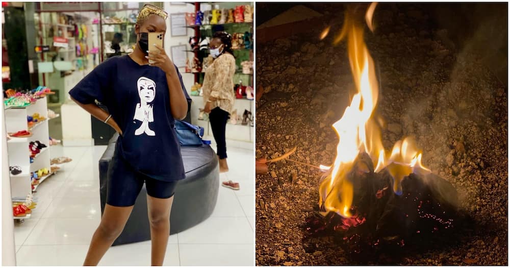 Nana Owiti Burns ‘Satanic’ T-shirt