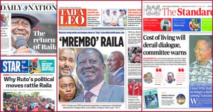 Kenyan Newspapers Review: Kalonzo Musyoka Says Raila Must Support His ...