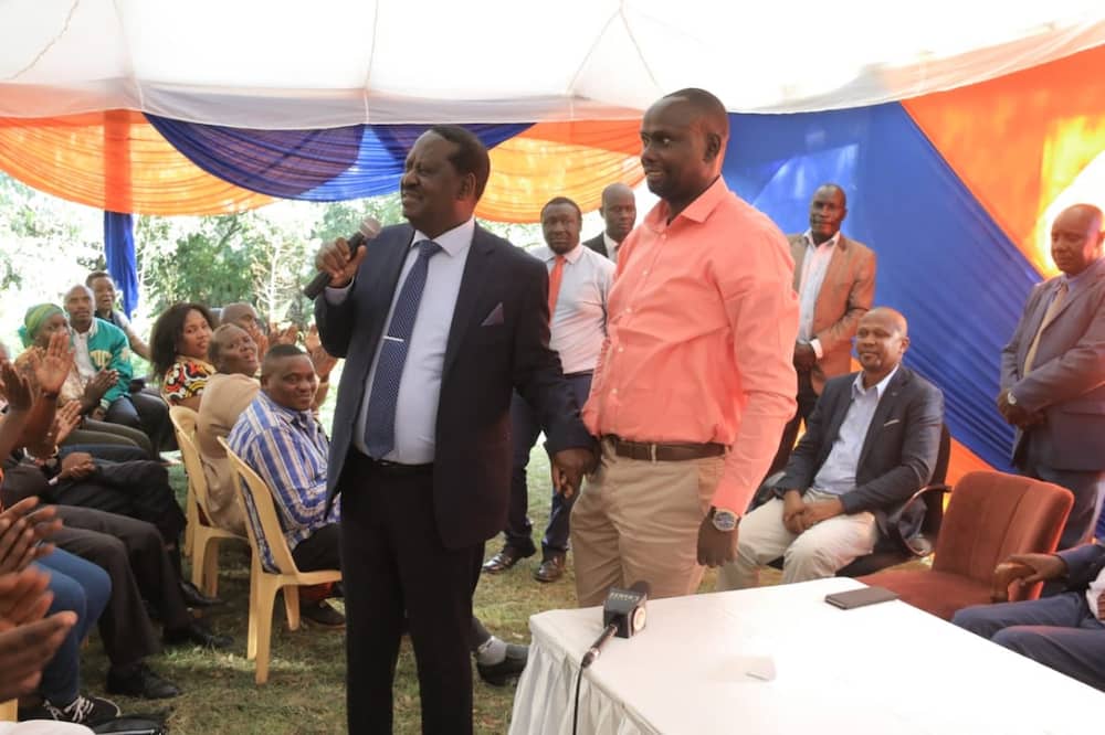 Kibra by-election: Raila Odinga meets Kikuyu community, rallies members behind Imran Okoth
