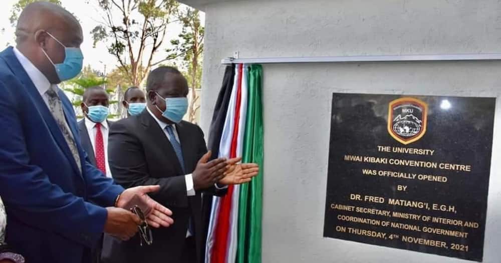 Mt Kenya University named the facility after retired president Mwai Kibaki to celebrate his achievements.
