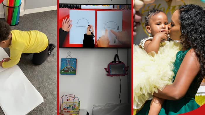 Grace Ekirapa Shows Off Daughter AJ's Colourful Reading Corner with Gigantic TV: "Never Too Late"