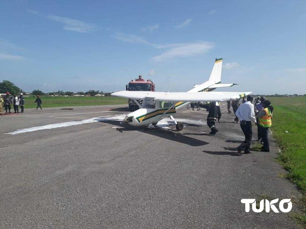 Scare as aircraft crash lands in Malindi without front-wheel