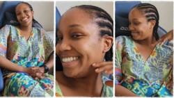 Man Hypes His Wife after She Made Conrow Natural Hairstyle: "I'll Pay Your Bride Price Again"
