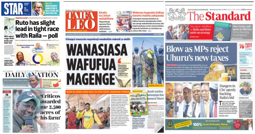 Magazeti Jumatano: DP Ruto Atashinda Uchaguzi Ukifanywa Leo