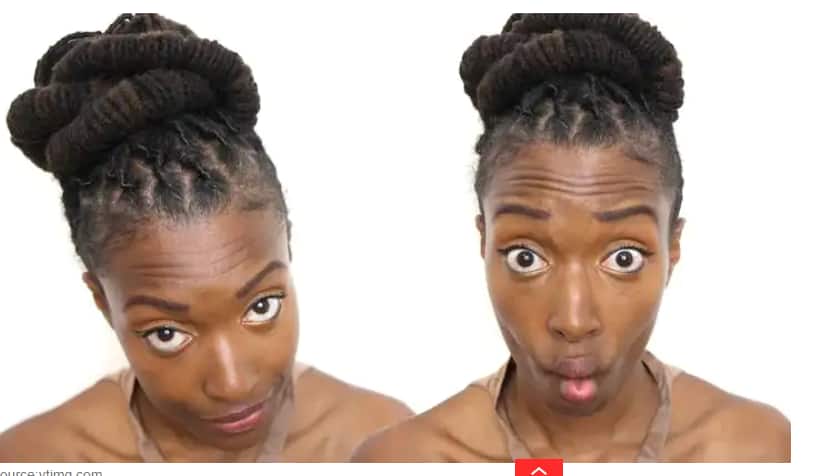 Updo loc hairstyles