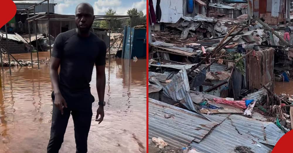 Larry Madowo defended himself after receiving backlash for reporting the Mathare floods.