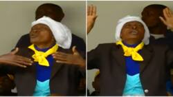 Inauguration: Woman Spotted Passionately Singing Singing to Guardian Angel, Esther Musila's Song at Kasarani